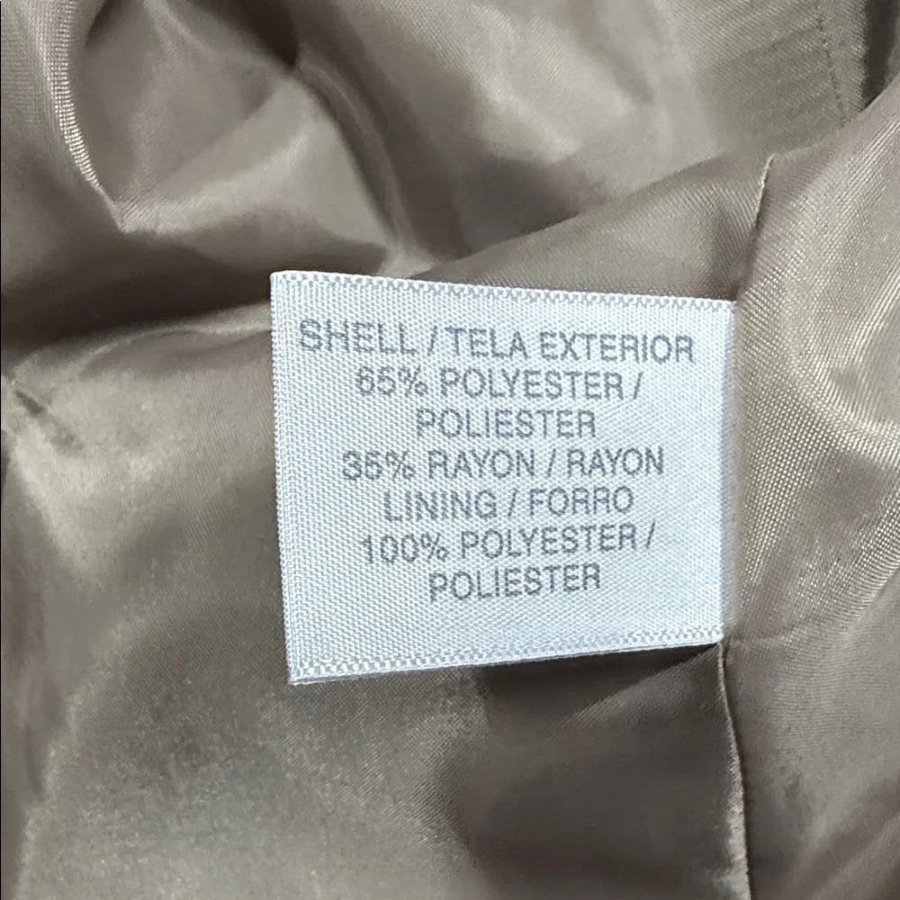 Worthington Sand Herringbone Pinstripe Blazer and Skirt Suit NWT - Picture 6 of 16